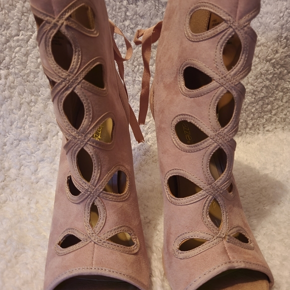 Shoedazzle Hydee Open Toe Bootie Heel Size 8.5 - Picture 12 of 14